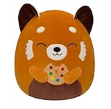 Squishmallows Kellytoy 8' Seth The Red Panda with Cookie Ultrasoft Stuffed Animal Plush Toy