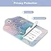 Hsxnam 2 Pack PU Leather Luggage Tags for Suitcase, Travel Cruise Luggage Tag with Privacy Flap, Name ID Label and Metal Loop for Women Men Baggage Handbag School Bag Backpack, Colorful Marble