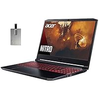 2020 Acer Nitro 5 15.6″ FHD Gaming Laptop Computer, AMD Ryzen 5-4600H Processor, 32GB RAM, 2TB HDD+2TB SSD, GeForce GTX 1650, Backlit Keyboard, HD Webcam, Windows 10, Black, 32GB Snow Bell USB Card