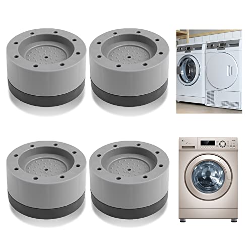 Lot de 4 patins anti-vibrations en caoutchouc antidérapants pour machine à laver et sèche-linge Cover