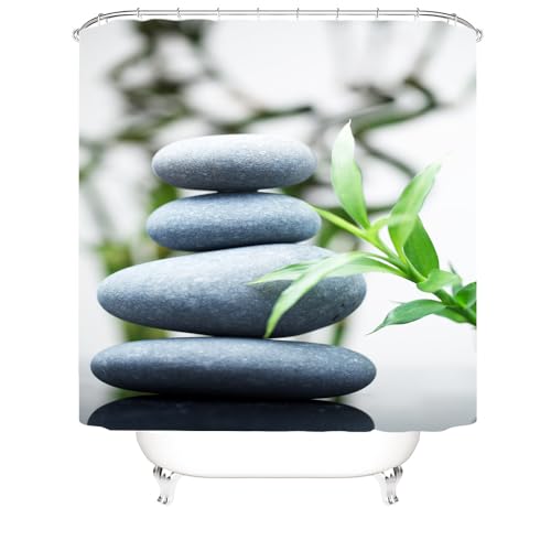 Badezimmerteppich Steinblatt Badteppich rutschfest Waschbar Badgarnitur 3 Teilig – Badematte Set Mit Wc-Vorleger Und Badematte,Teppich Badezimmer Für Sicherheit Und Komfort Im Bad 45X75Cm – Bild 3