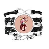 Material: -Wristband: High quality and durable black leather; -Charms: metal