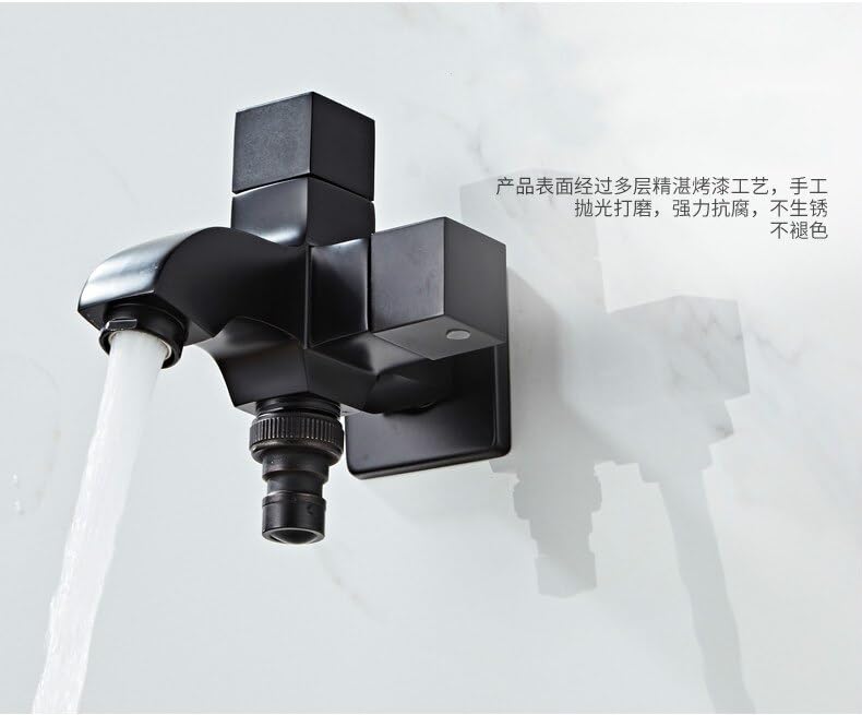 Robinet de salle de bain haut de gamme chrome et or avec double commande d'eau froide