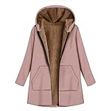 Winterjacke Damen, Motorrad Lederjacke Dicke Strickjacke Jacke Kaufen Lange Cardigan Rich And Royal Mantel Hermelin Mantel Warme Jacken Mäntel Norweger Jacke Großse Grössen (Rosa-3, S)