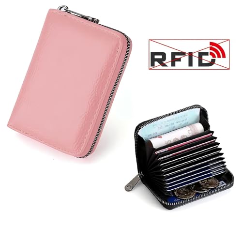 Credit Card Wallet for Women, 1 Pack Versatile Zipper Card and ID Organizer, RFID Blocking, Slim & Secure Travel Wallet3