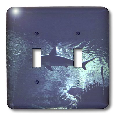 Interruptor doble tiburón océano 3dRose lsp_12305_2 para pared 3
