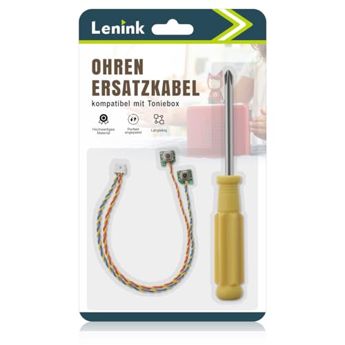 Lenink Ersatz Kabel kompatibel mit Toniebox Reparatur Zubehör, enthält elektronische Tasten und Schraubendreher (ohne Ohren)