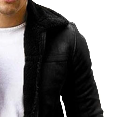 Manteau homme similicuir épais pour vos sorties urbaines en hiver