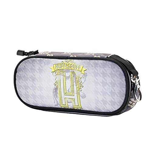 Tasca interna con cerniera Harry Potter Emblem Hufflepuff-Astuccio Pencil, Grigio
