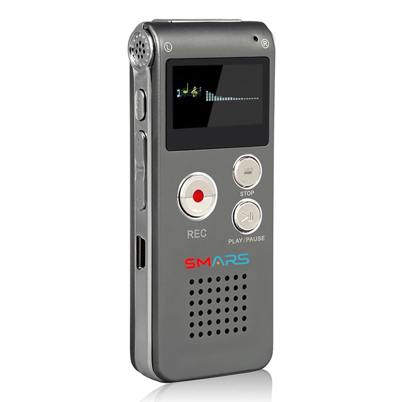 Smars Voice Record Mini 8GB Digital Sound Audio Recorder Dictaphone MP3 Player-image-3
