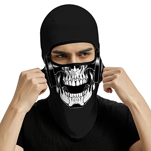 Image of Skull Full ski Mask, 3D Balaclava, UV Sun Protection,Motorcycle /Ski /Scarf /Cycling /Fishing for Men