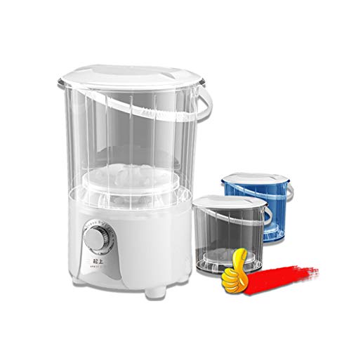 Mini-Waschmaschine mit Mehreren Wannen, eine Maschine mit Mehreren Eimern, Blaulichtwäsche, Wäsche waschen und abtropfen Lassen Integrierte Wäsche