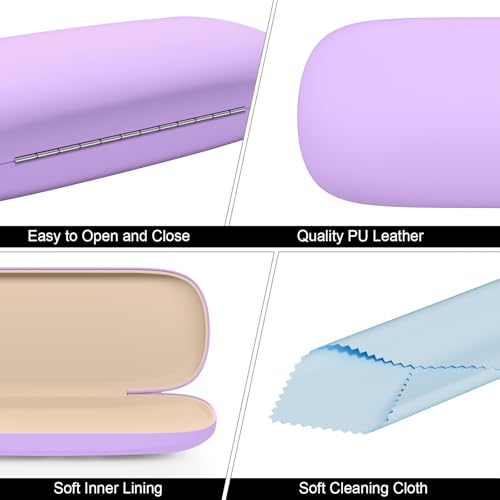 Image of Eyeglasses Case, Hard Shell Protective Case for Glasses, Unisex for Women Men