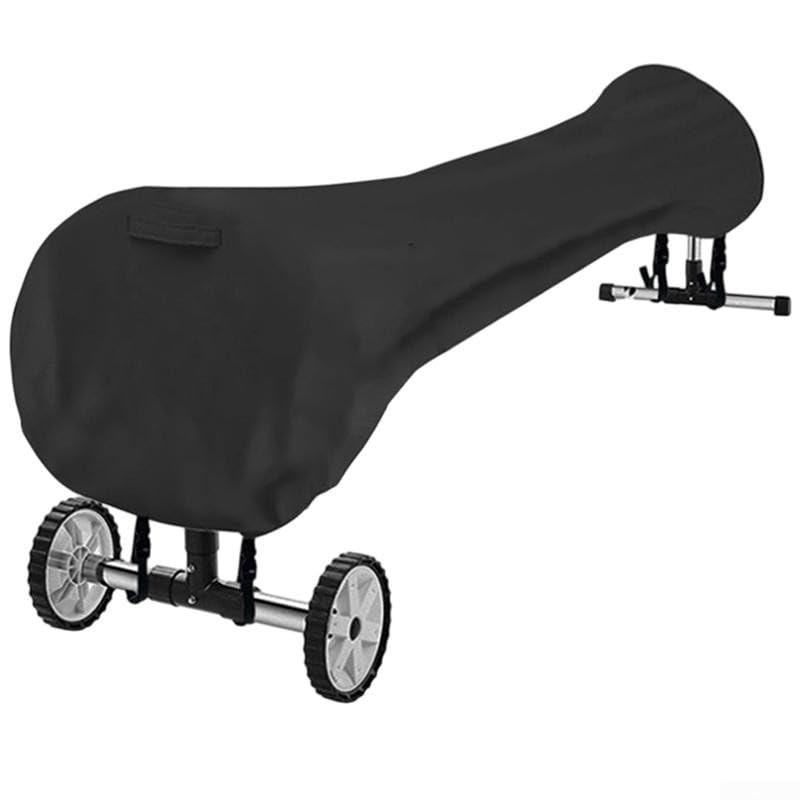 Yuanpgky Carrete de cubierta de alberca de tela Oxford 420D para piscinas al aire libre, 16 pies, 18 pies, 20 pies, 24 pies, negro, sistema de rodillo manual que ahorra espacio con agua duradera (420D