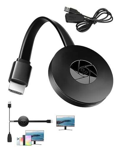 Adattatore per display HDMI wireless 4K HDR HDMI Mirroring WiFi Display Dongle Trasmettitore Supporto Streaming Ricevitore TV Plug and Play Bassa latenza per Android IOS Windows Mac AirMirror Airplay