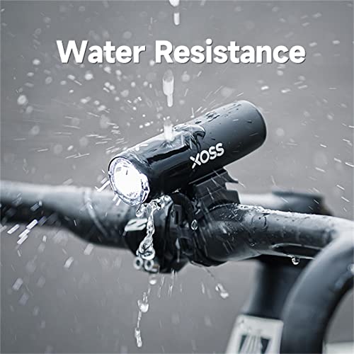 XOSS XL-400 luzes dianteiras e traseiras, farol de bicicleta recarregável por USB, 11 modos de luzes