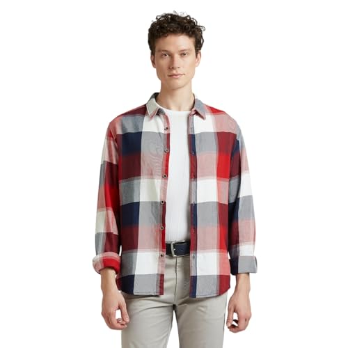 Image of Pepe Jeans Men's Regular Fit Full Sleeve Checkered Cotton Casual Shirt | Check Shirt for Man | Smart & Stylish | Multiple Styles | Mens Casual Shirts