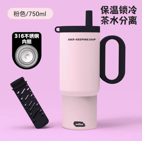 Image of Novo Insulated Coffee Travel Mug, Double Walled Stainless Steel Tumbler, Insulated Cup with Leakproof Lid, Thermal Mug with Non-Slip Protective Grip (NVTM-120)