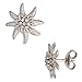 Produktbild Jobo Damen Ohrstecker Edelweiß 925 Sterling Silber rhodiniert mattiert Ohrringe