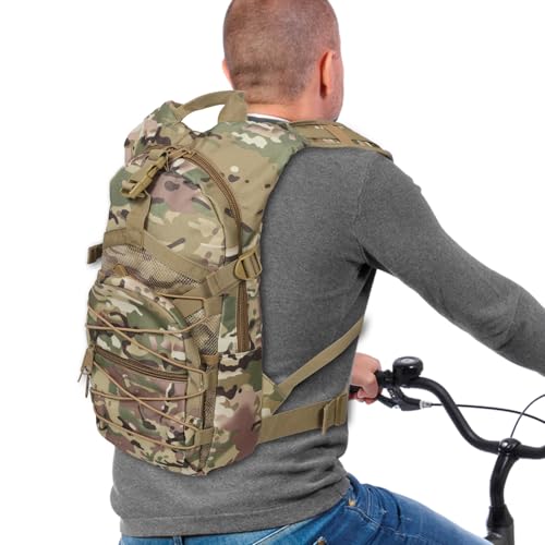 Mochila táctica camuflaje para montañismo y camping miniatura 5