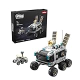 Sosuy Set Rover Marte y Luna Bloques, Juguete Stem Niños 8+, Vehículo Exploración Espacial 2 Tamaños Rovers Autónomos, Paneles Solares, para Niños Teens Adultos