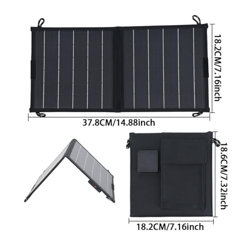 Panel solar portátil de 10W impermeable para camping y pesca 8