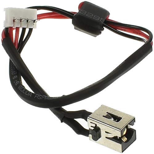 LPUK Conector Alimentación CC Cable Toma de Carga Compatible con Toshiba Satellite C660-2F2, C660-2F7, C660-2F8, C660-2G9 Cover
