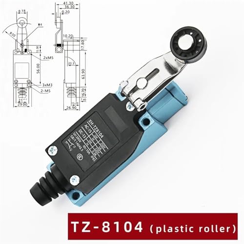 Petit interrupteur de fin de course TZ-8104 pour automatisme et robot - 2