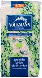 Kit 3X: Arroz Agulhinha Polido Orgânico Biodinâmico Demeter Volkmann 1kg