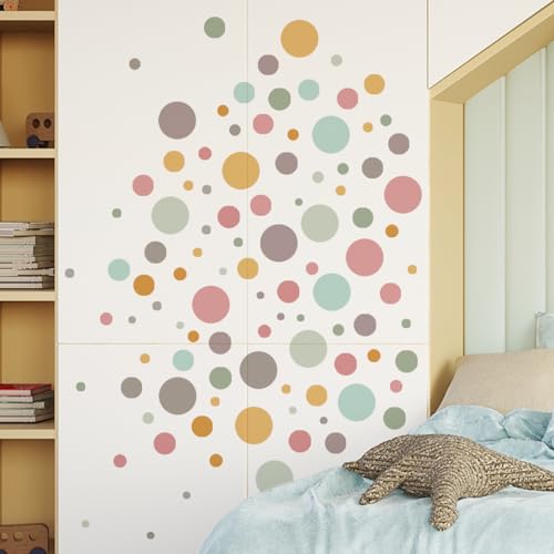 Vinilo decorativo Bohemio con lunares y arcosíris miniatura 4