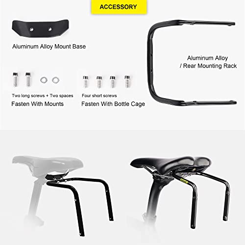 Image of Rhinowalk Bike Seat Bag Stabilizer, Anti-Shake Design with Dual Water Bottle Cage Mounts, Fits Most Road & Mountain Bikes