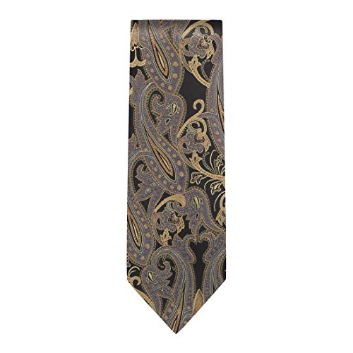 Epoint Men's Fashion Paisley Microfiber Dress Tuxedo Vest Neck Tie Set 5