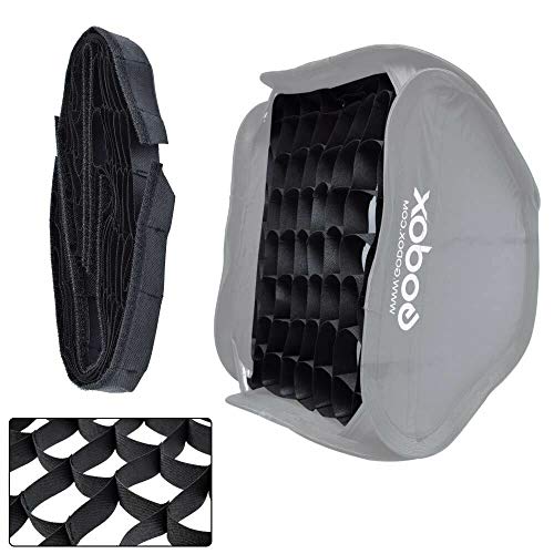 Fotoconic 40x40cm / 15.7x15.7 inches Honeycomb Grid Compatible for Godox Softbox Studio Flash Lighting [Grid Only]