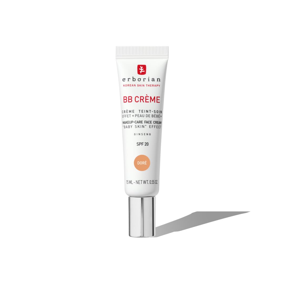Erborian - BB Cream With Ginseng - Complexion Cream - "Baby Skin" Effect - Korean Cosmetic Treatment 5 -In -1 For SPF 20 - Doré 15 ml