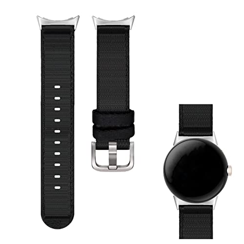 Correa de nylon tejida compatible con Pixel Watch miniatura 1
