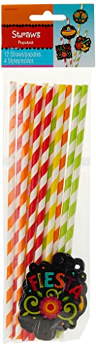 Amscan Disposable Paper Straws, 9