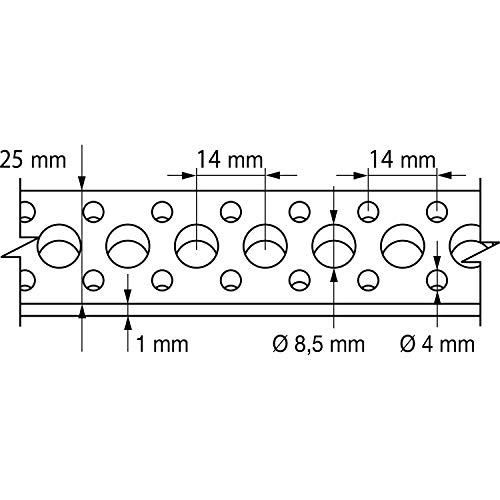 Image of Perforated Tape Roll 10 Metres on a Roll in Plastic Box, 900935