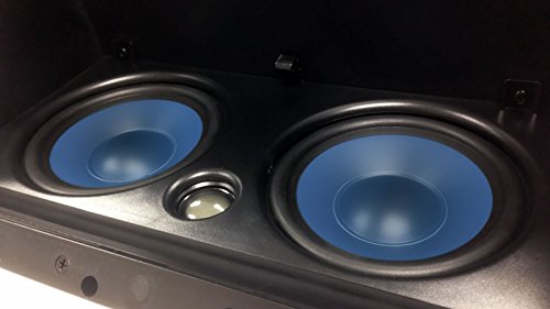 Image of 5252AC Silver Ticket in-Ceiling Speaker with Pivoting Full Speaker Adjustable Angle Woofers and Tweeter (Dual 5.25 Inch in-Ceiling Center Channel) Ceiling ONLY