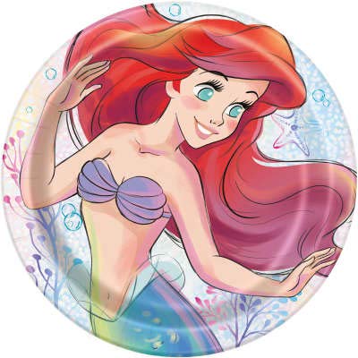 The Little Mermaid Birthday Party Supplies Pack For 16 Guests With Plates, Napkins, Table Cover, Tattoos And An Exclusive Pin, By Another Dream #TOP1