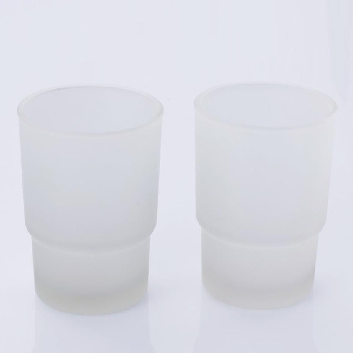 Portacepillos de Acero Inoxidable y Vidrio para Baño de Dientes Soporte Doble Montado en Pared Vaso para Organizar Cepillos y Pasta