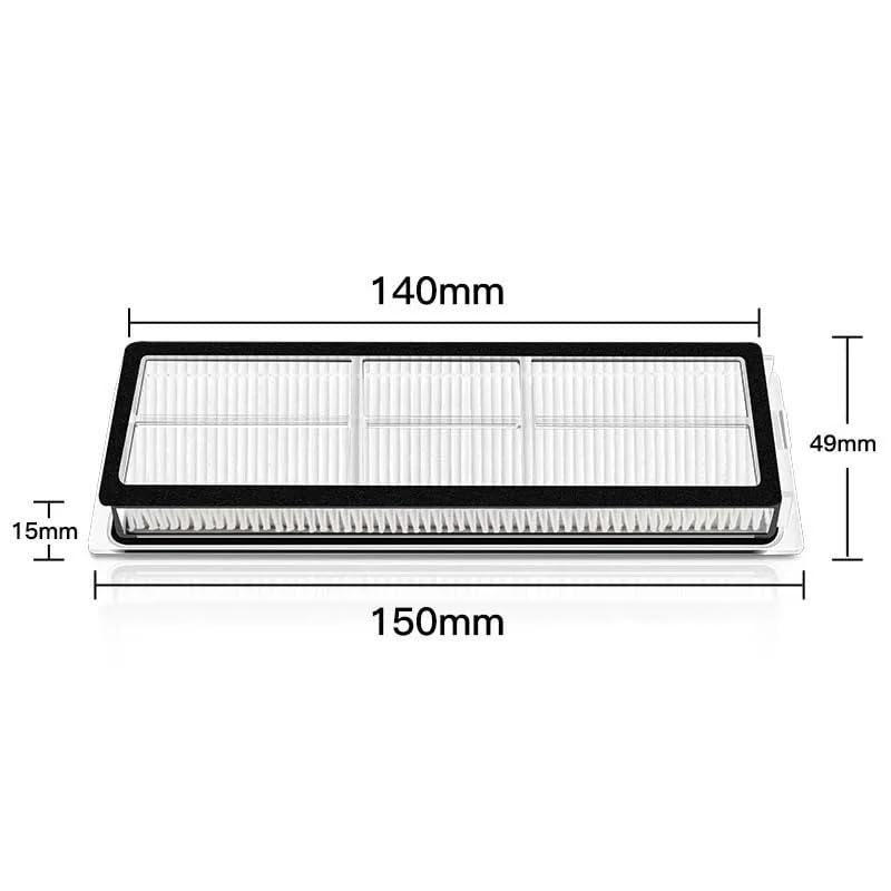 Brosse Principale Latérale, Réservoir D'eau, Tissu De Vadrouille, Filtre HEPA Compatible For Xiaomi Mijia 1C STYTJ01ZHM, Accessoires For Aspirateur Robot, Installation Facile(Suit 2)