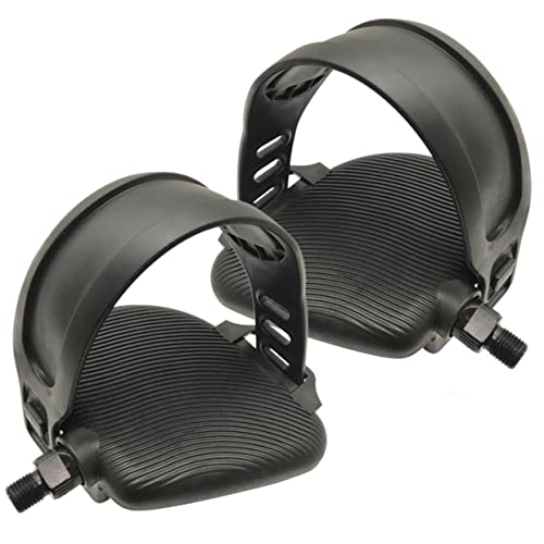 YARNOW 1 Par Pedales de Bicicleta estática Pedal Bicicleta Accesorios Bicicleta Piezas de Bicicleta Gimnasia reemplazo Pedales Planos de Bicicleta Pedal de Bicicleta de montaña AbS Black