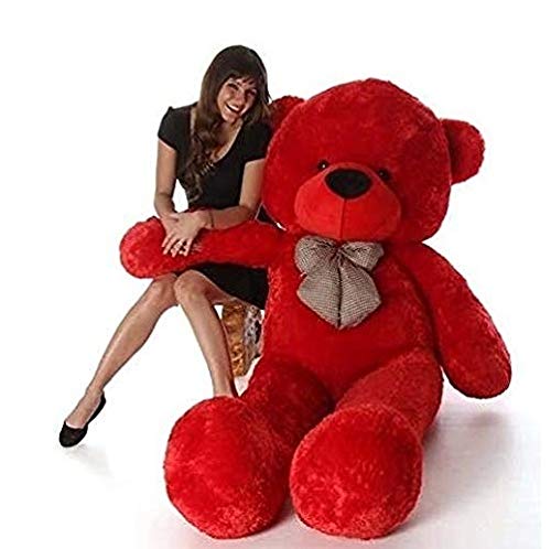 LT Store Red Cute Huggable & Loveable for Couple Gift Teddy Bear in Big Size 3 feet