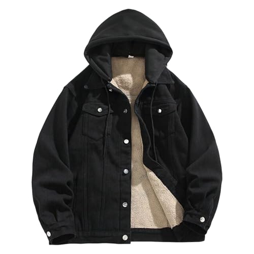 Chaqueta de mezclilla para hombre con capucha miniatura 4