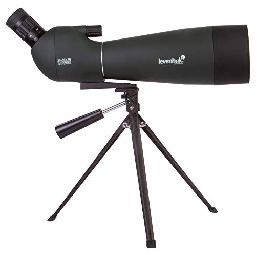 Levenhuk Blaze Base 80 Portable Spotting Scope with BK7 Glass Optics, Metal Table Tripod and Case for Watching Wildlife, Urban and Natural Landscapes