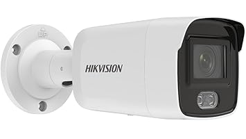 HIKVISION IP Camera 4 MP ColorVu Fixed Mini Bullet Network Camera DS-2CD2047G2-LU Compatible with J.K.Vision POE