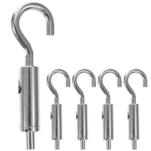NOLITOY 6 piezas Tensores para Cables Gancho y Ojal de Cobre para Tensión de Cables Industriales miniatura 1