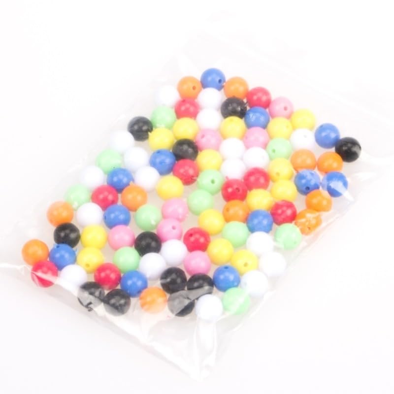 200 piezas de cuentas mixtas para pesca 6 y 8 mm miniatura 6