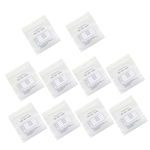 Paquet de dépôt en plastique inviolable NUOBESTY clair 10pcs avec fermeture auto-adhésive