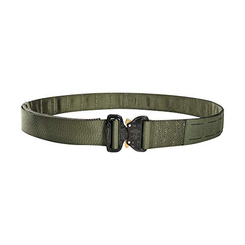 Tasmanian Tiger TT Modular Belt längenverstellbarer, modularer Dienst-Gürtel mit Lasercut-Molle, Koppel-Gürtel mit Cobra-Schließe, Oliv,Gr. M
